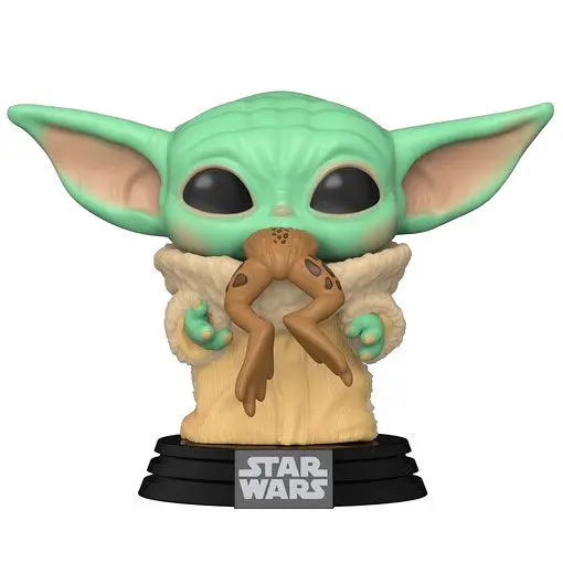Funko POP figura Star Wars Mandalorian Baby Yoda békával termékfotó