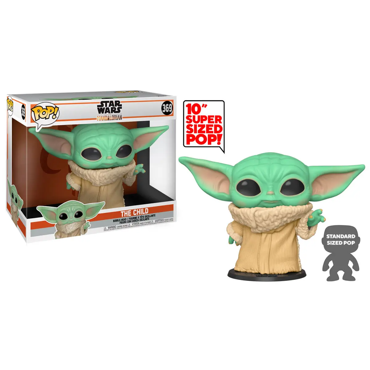 Funko POP figura Star Wars Mandalorian Baby Yoda 25cm termékfotó