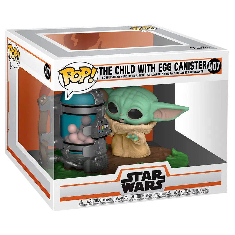 Funko POP figura Star Wars The Mandalorian Child Canister-rel termékfotó