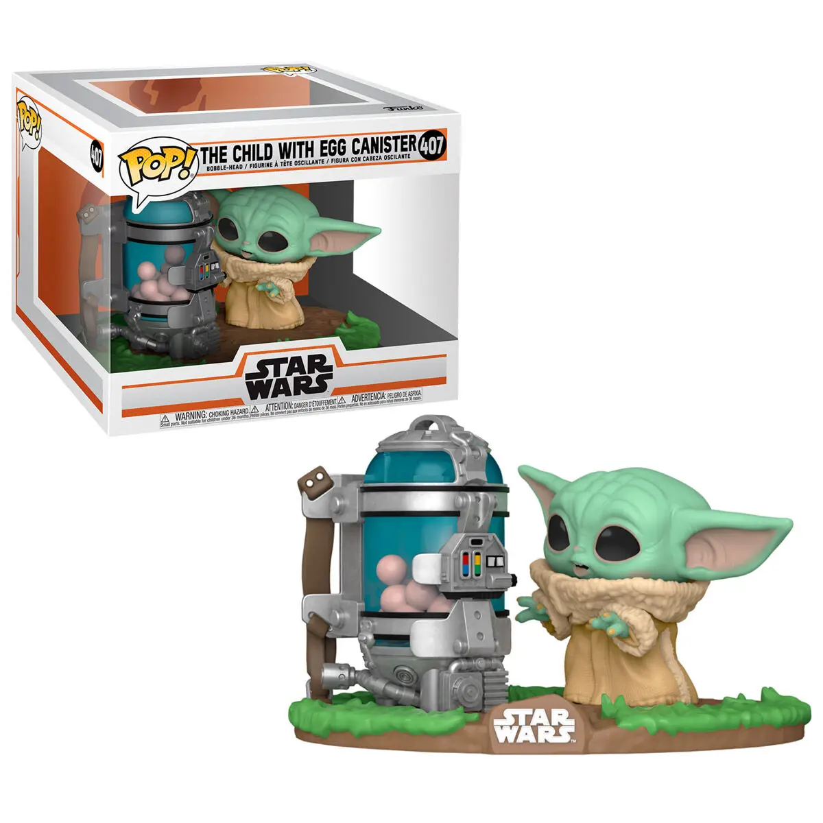 Funko POP figura Star Wars The Mandalorian Child Canister-rel termékfotó