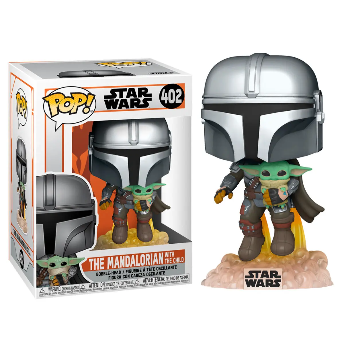 Funko POP figura Star Wars The Mandalorian Mando Flying with Jet Pack termékfotó