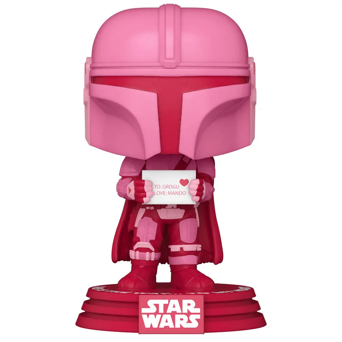 Star Wars Valentines POP! Star Wars Vinyl figura The Mandalorian 9 cm termékfotó