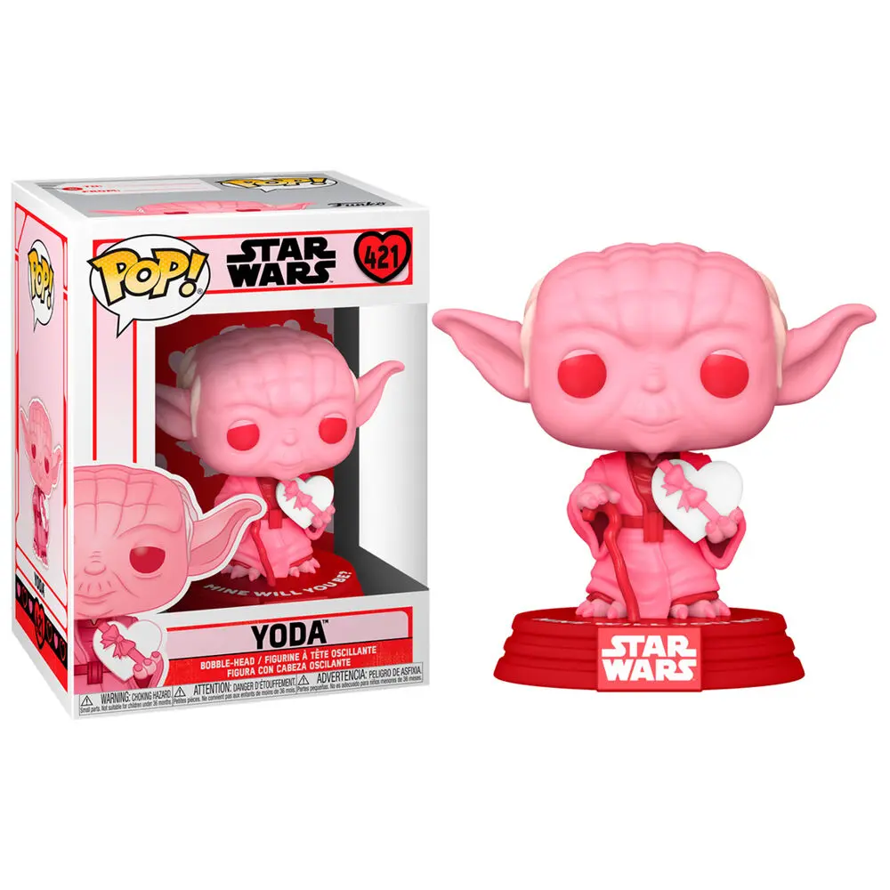 Funko POP figura Star Wars Valentines Yoda with Heart termékfotó