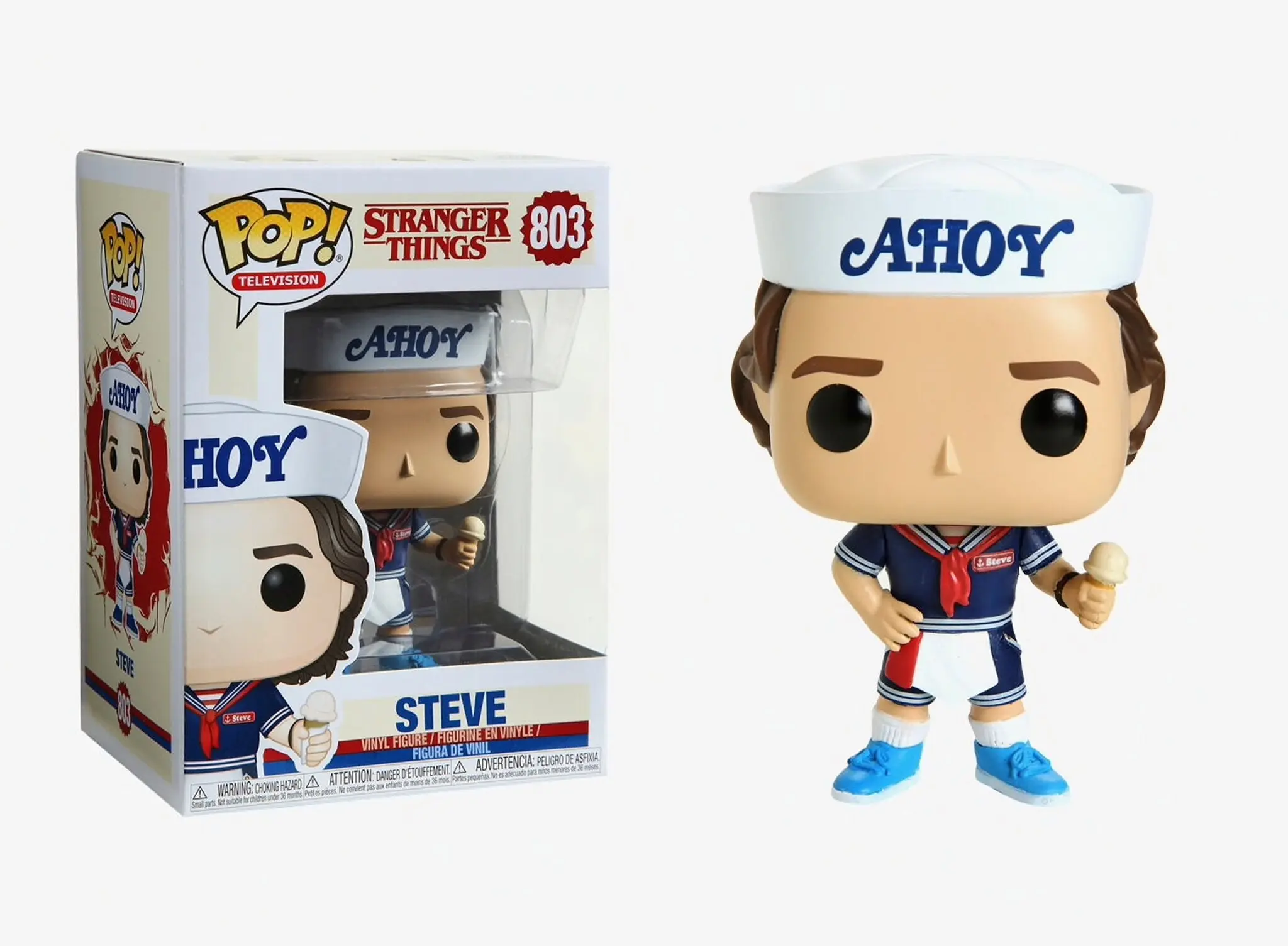 Funko POP figura Stranger Things 3 Steve with Hat and Ice Cream termékfotó