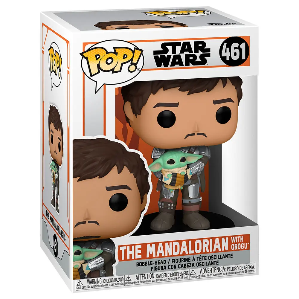 Star Wars The Mandalorian POP! TV Vinyl Figure The Mandalorian & Grogu 9 cm termékfotó