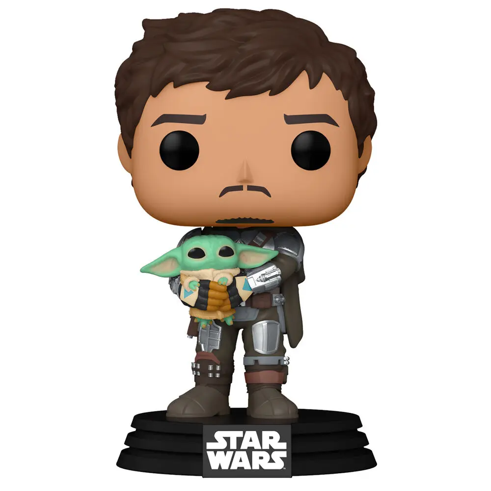 Star Wars The Mandalorian POP! TV Vinyl Figure The Mandalorian & Grogu 9 cm termékfotó