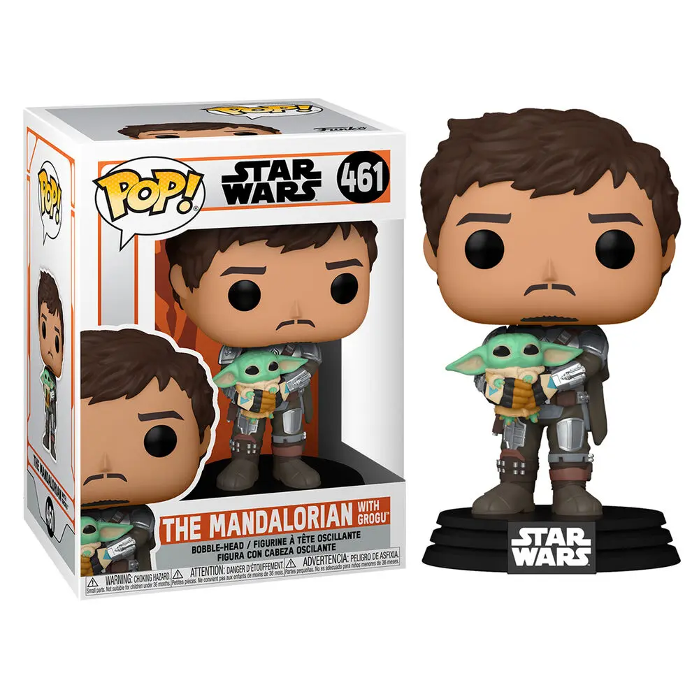 Star Wars The Mandalorian POP! TV Vinyl Figure The Mandalorian & Grogu 9 cm termékfotó