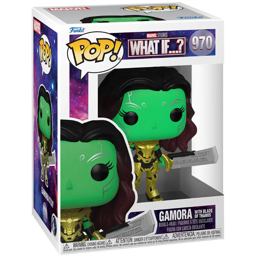 POP Marvel What If Gamora with Blade of Thanos figura termékfotó