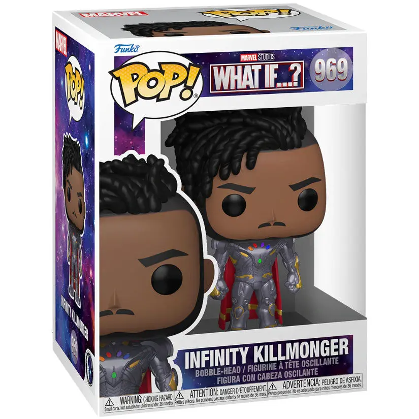POP Marvel What If Infinity Killmonger figura termékfotó