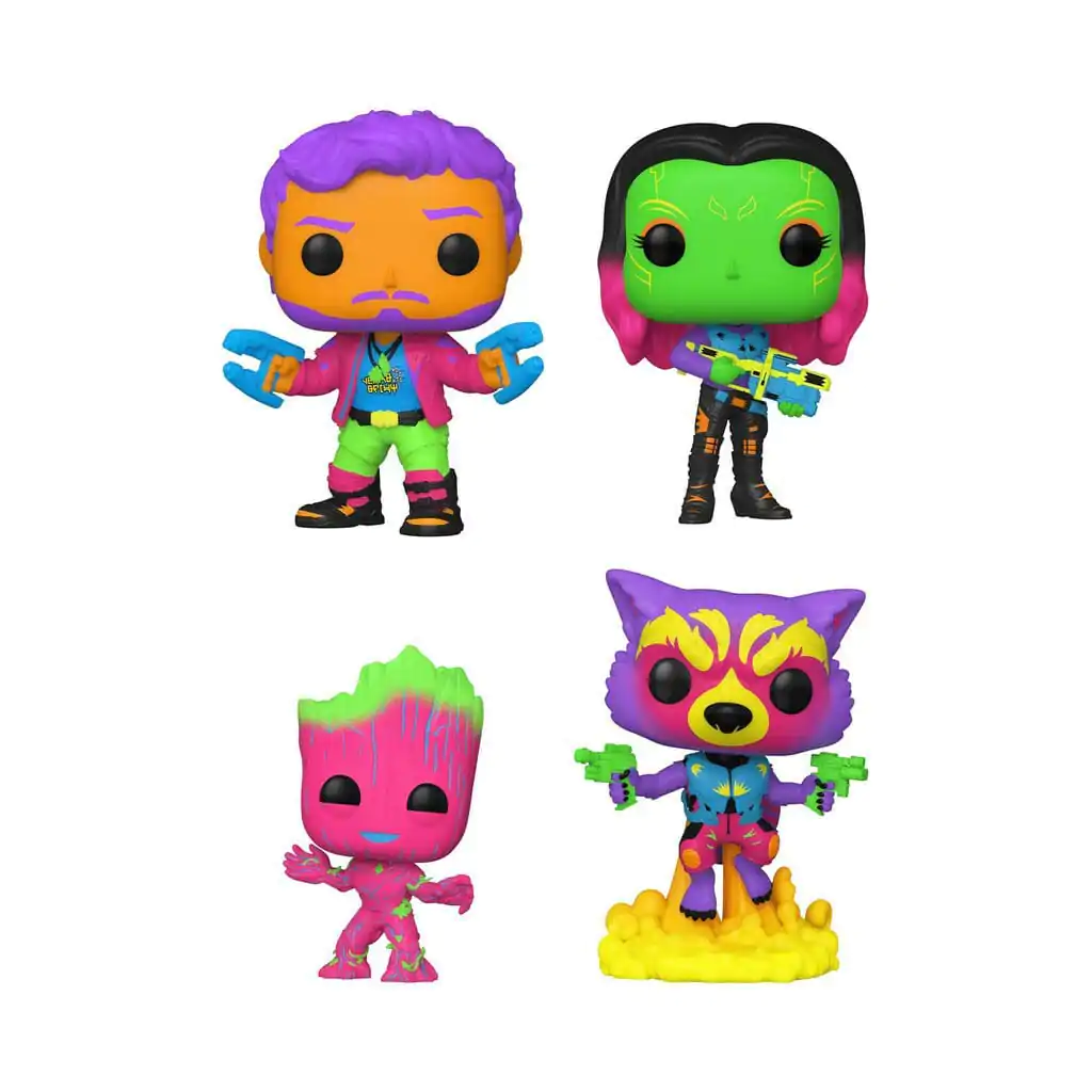 Pop! Movies: Guardian of the Galaxy Vol. 2 Blacklight 4 db-os figura csomag termékfotó