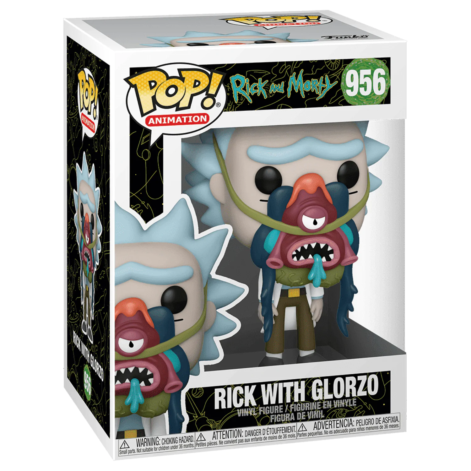 Rick & Morty Funko POP! Animation Vinyl Figura Rick w/ Glorzo termékfotó
