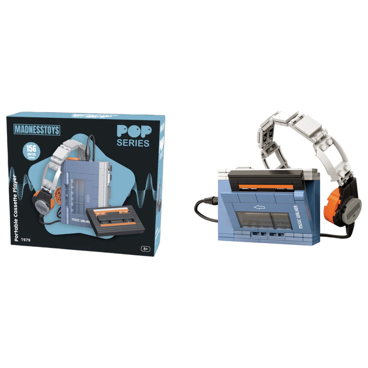 POP Series építőkészlet 1979 Walkman Cassette Player 156 db termékfotó