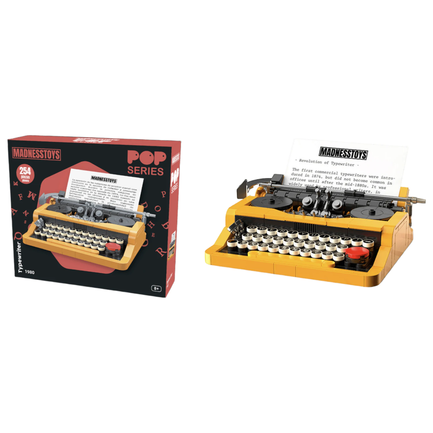 POP Series építőkészlet 1980 Typewriter 254 db termékfotó