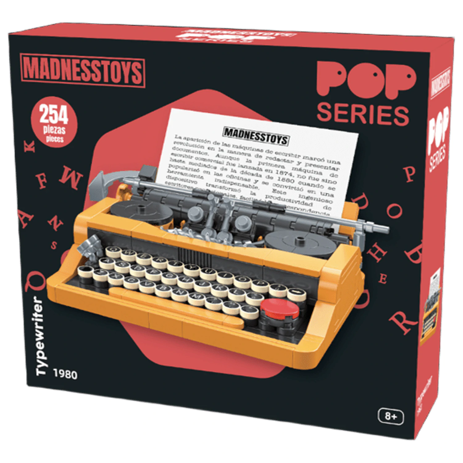 POP Series építőkészlet 1980 Typewriter 254 db termékfotó