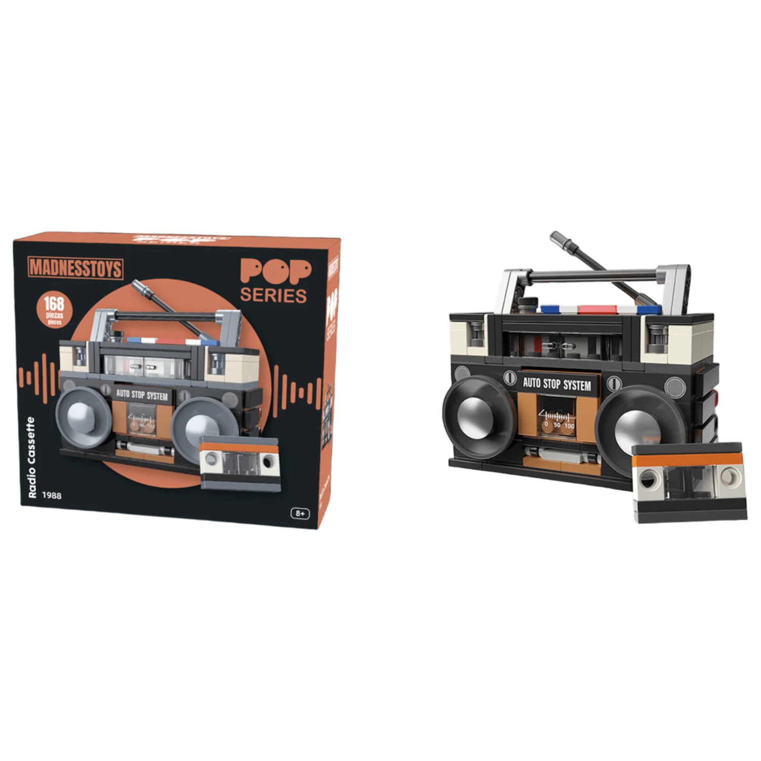 Pop Series építőkészlet 1988 Boombox Radio 168 db termékfotó