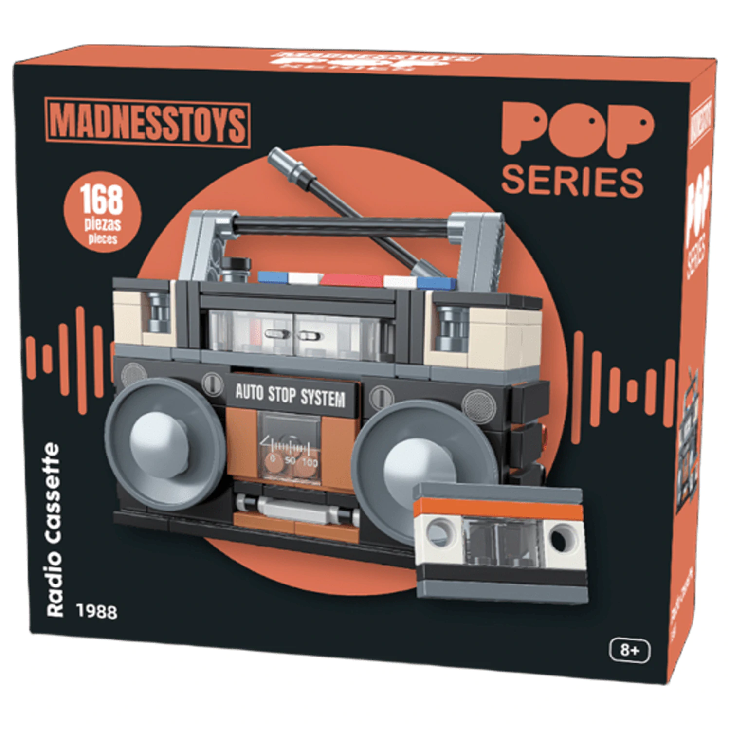 Pop Series építőkészlet 1988 Boombox Radio 168 db termékfotó