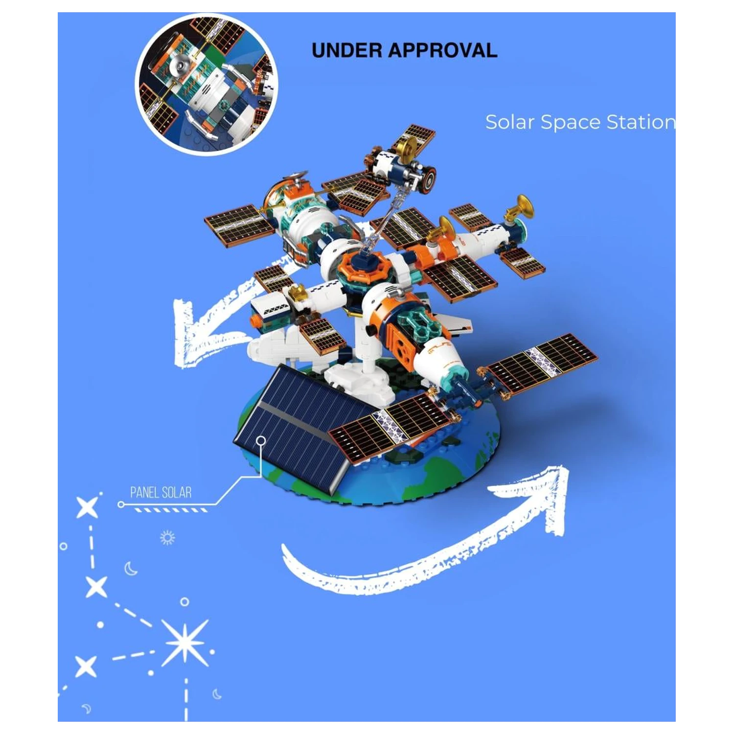 Pop Series építőkészlet Solar Space Station 302 db-os termékfotó