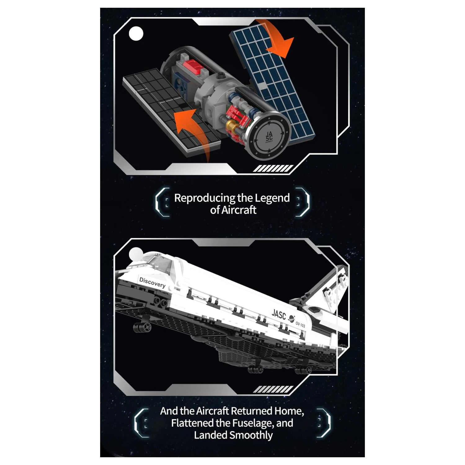 POP SERIES Space Shuttle 950 db-os építőkészlet  termékfotó