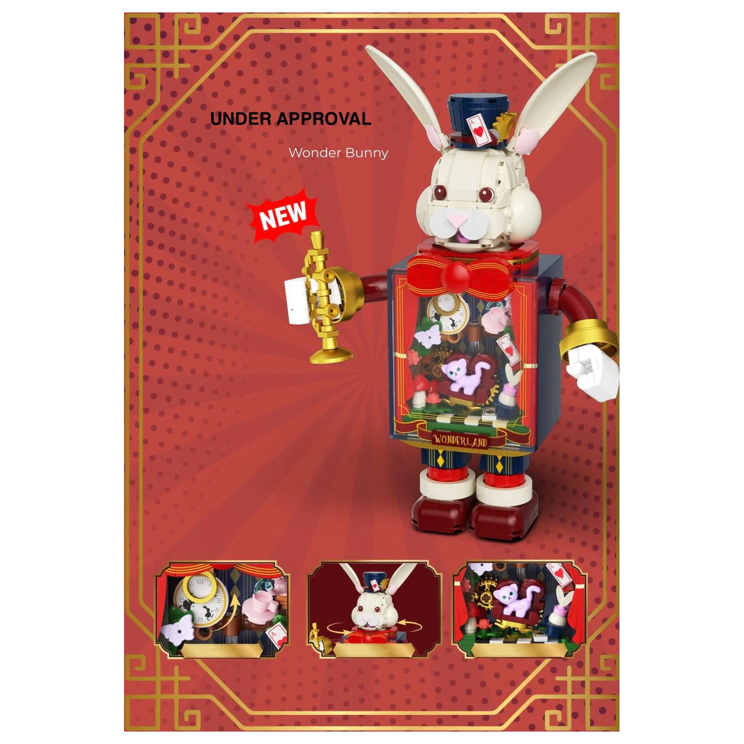 POP Series Wonder Bunny építőkészlet 500 db-os termékfotó