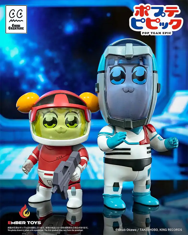 Pop Team Epic 2 db-os Vinyl figura csomag Chibi Creature Popuko & Pipimi Spacesuit Ver. termékfotó
