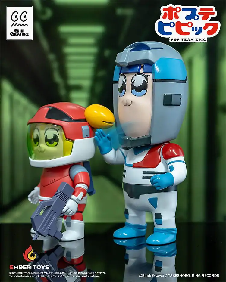 Pop Team Epic 2 db-os Vinyl figura csomag Chibi Creature Popuko & Pipimi Spacesuit Ver. termékfotó