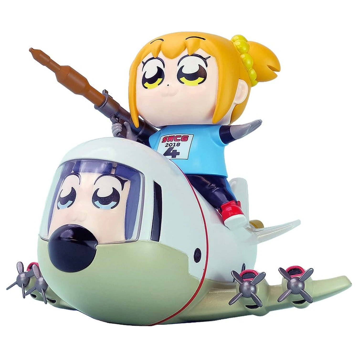 Pop Team Epic Chibi Creature Vinyl 2 db-os figura csomag POPUKO & PIPIMI: Skeleton Competition Ver. termékfotó