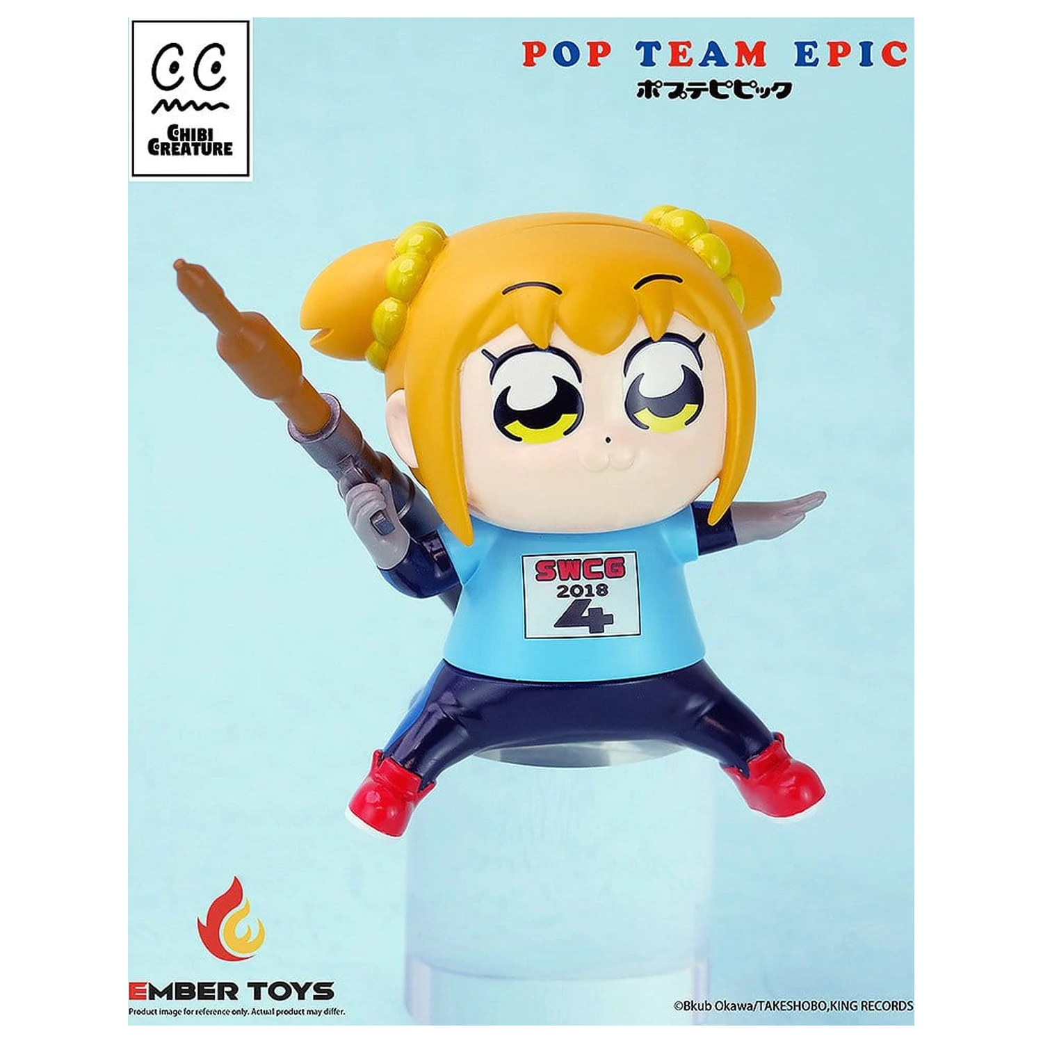 Pop Team Epic Chibi Creature Vinyl 2 db-os figura csomag POPUKO & PIPIMI: Skeleton Competition Ver. termékfotó