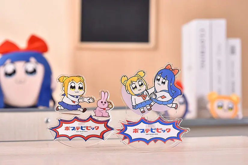 Pop Team Epic GoodSmile Anyaent Rocking Popuko &amp; Rabbit állvány figura 10 cm termékfotó