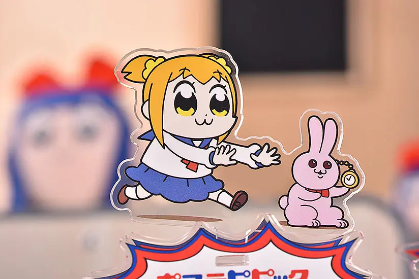 Pop Team Epic GoodSmile Anyaent Rocking Popuko &amp; Rabbit állvány figura 10 cm termékfotó