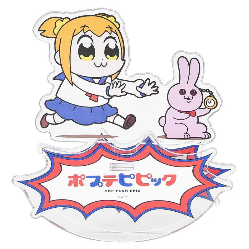Pop Team Epic GoodSmile Anyaent Rocking Popuko &amp; Rabbit állvány figura 10 cm termékfotó