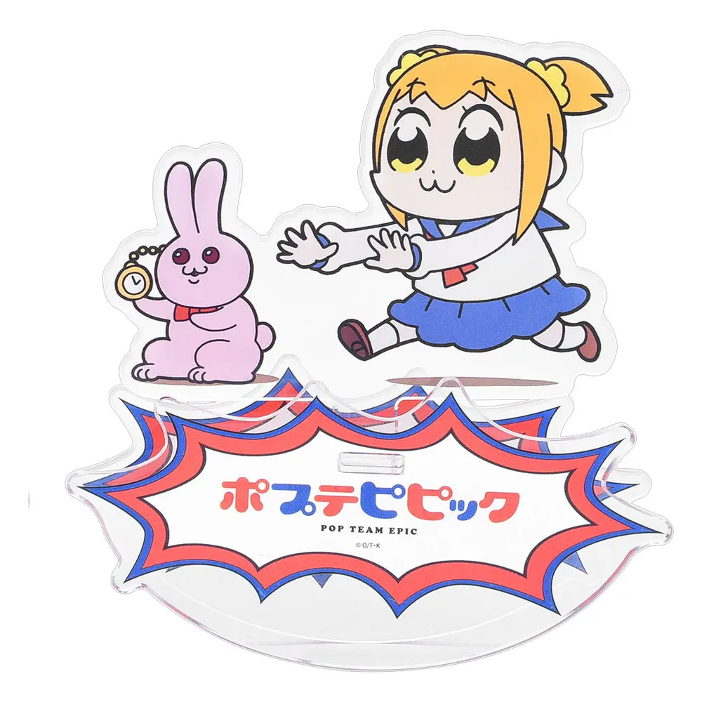 Pop Team Epic GoodSmile Anyaent Rocking Popuko &amp; Rabbit állvány figura 10 cm termékfotó