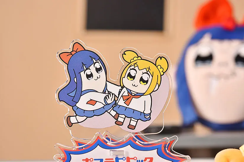 Pop Team Epic GoodSmile Moment Rocking Popuko &amp; Pipmi állvány figura  12 cm termékfotó