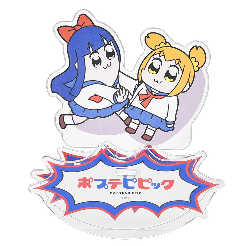 Pop Team Epic GoodSmile Moment Rocking Popuko &amp; Pipmi állvány figura  12 cm termékfotó