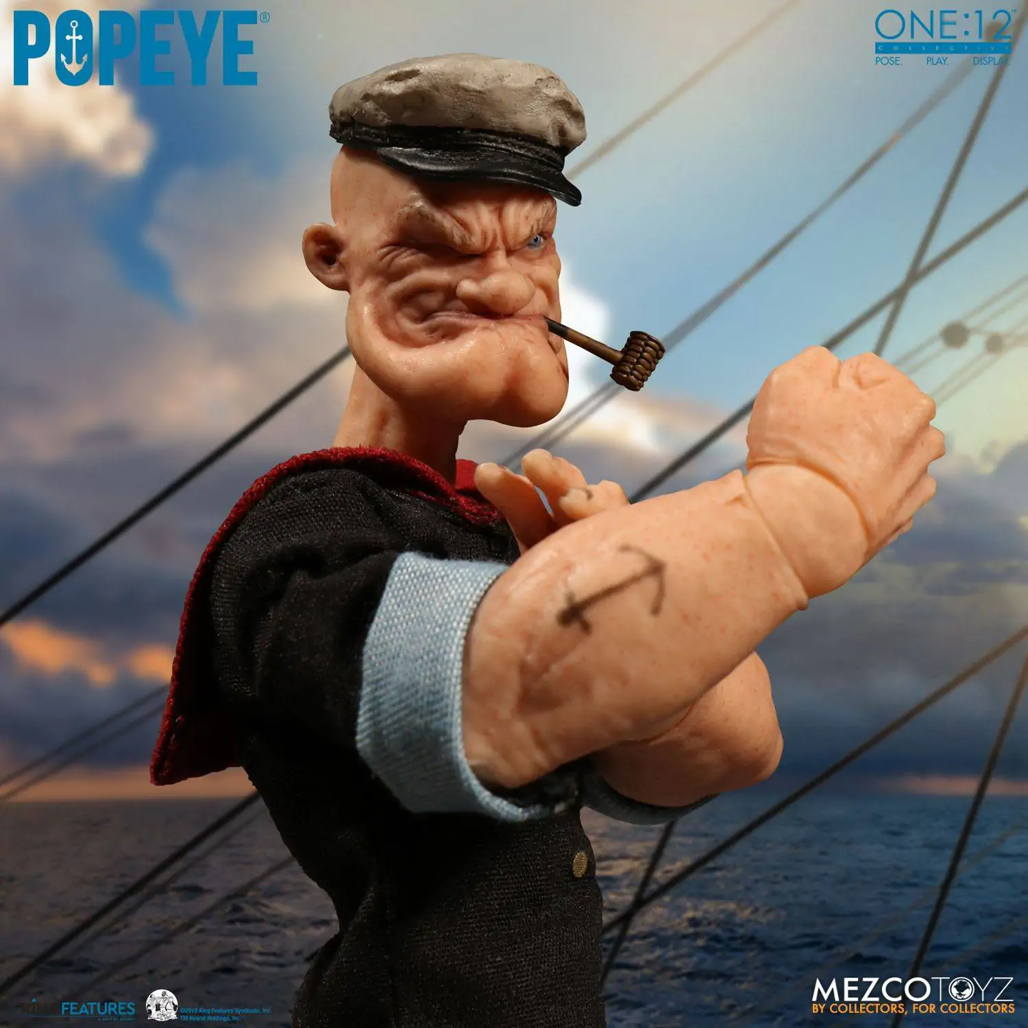 Popeye 1/12 Popeye akciófigura 14 cm termékfotó