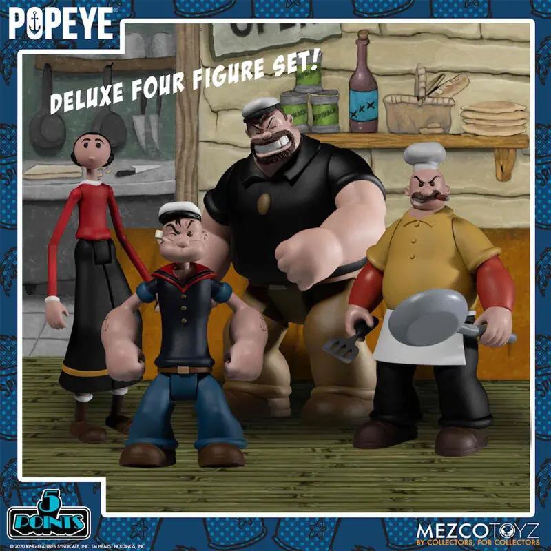 Popeye 4db-os figura csomag 10cm termékfotó