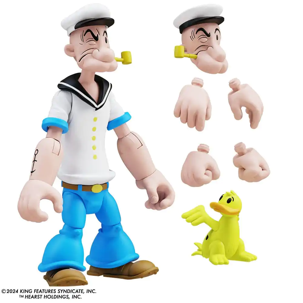 Popeye Action Figure Wave 03 Popeye 1st Appearance White Shirt termékfotó