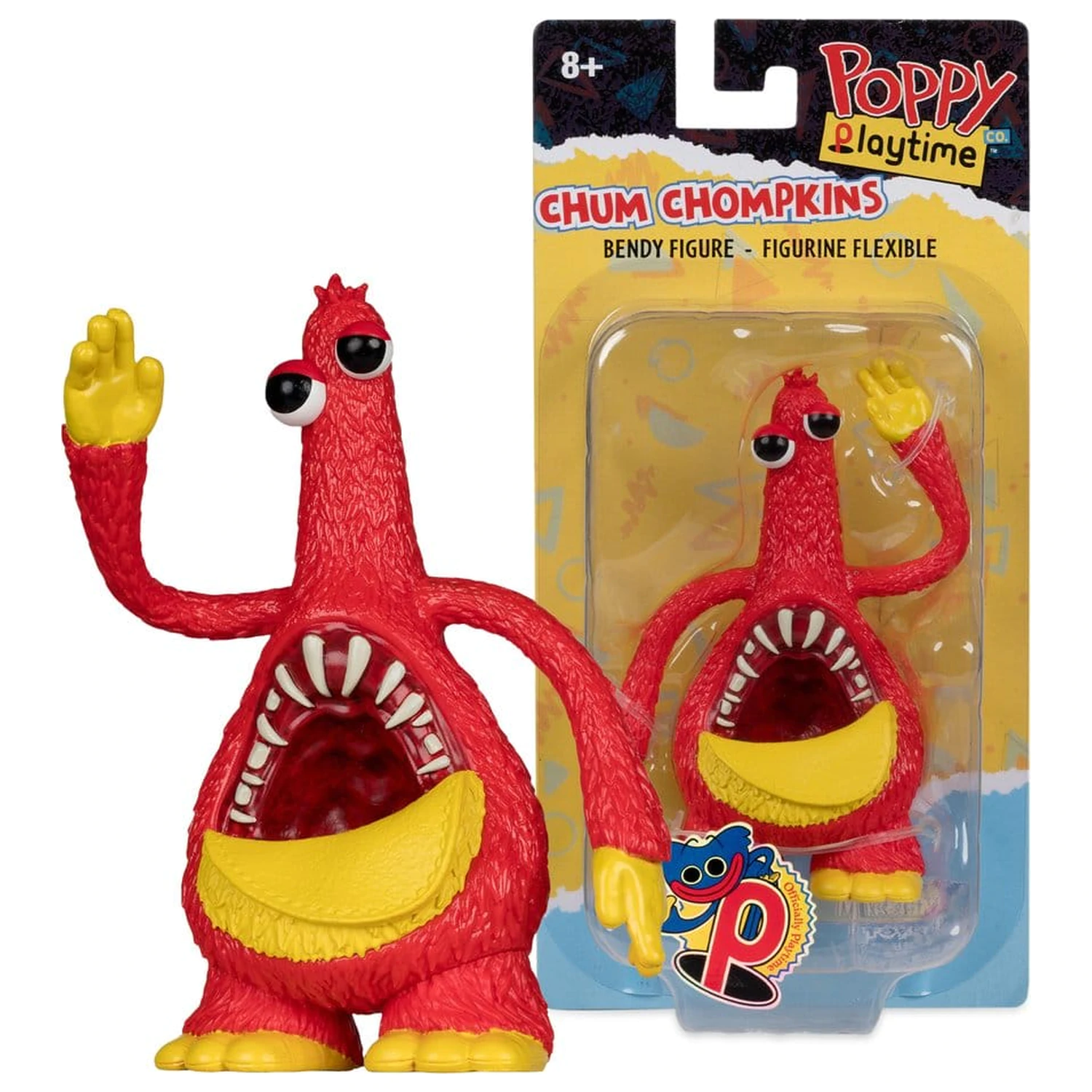 Poppy Playtime Bendables akciófigura Chum Chompkins 11 cm termékfotó