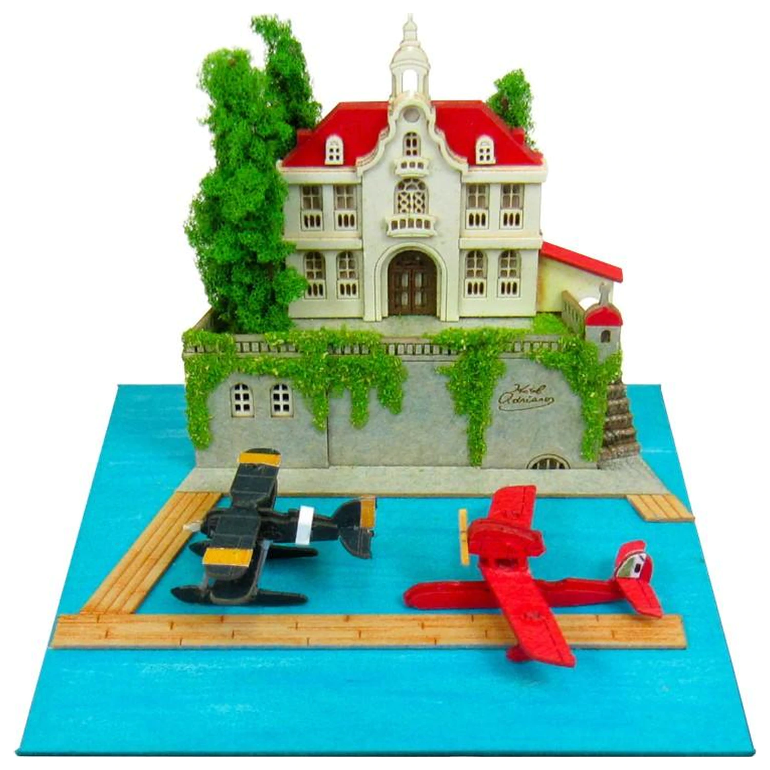 Porco Rosso Adriano & Flying Boat Fighter Paper Frame diorána termékfotó