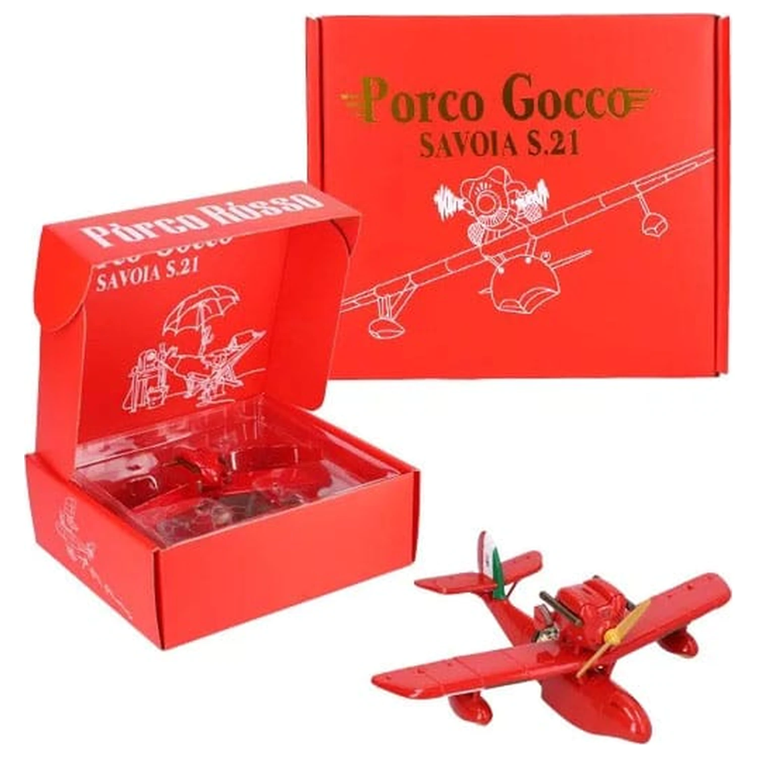 Porco Rosso Marco & Savoia jármű hanggal 21 cm termékfotó