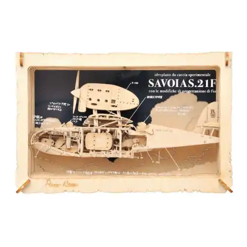 Porco Rosso Paper Theater Wood Style Savoia papír modell készlet termékfotó