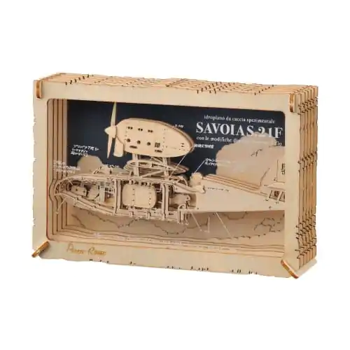 Porco Rosso Paper Theater Wood Style Savoia papír modell készlet termékfotó