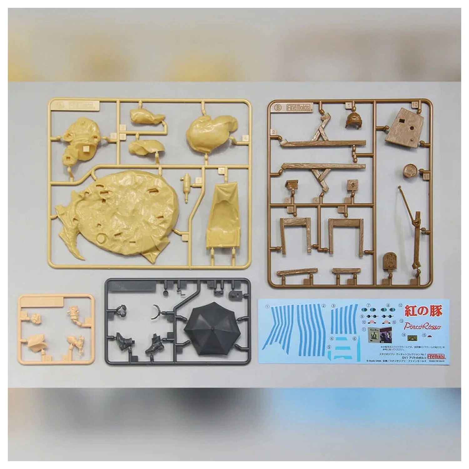 Porco Rosso - Porco in his Hideout modell készlet termékfotó