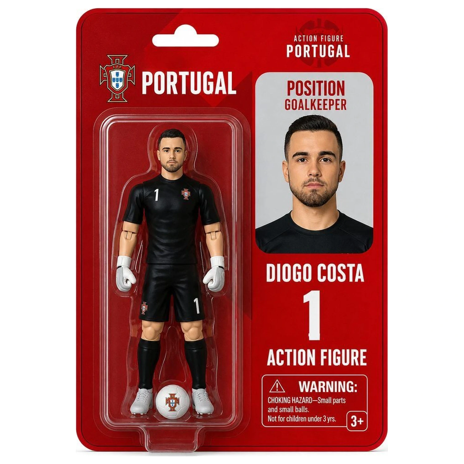 Portugal Diogo Costa akciófigura 10cm termékfotó