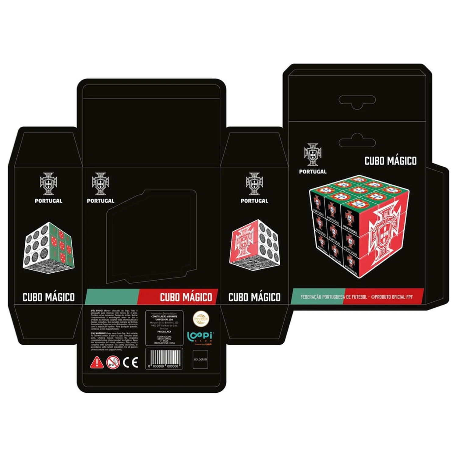 Portugal FPF kocka puzzle 6cm termékfotó