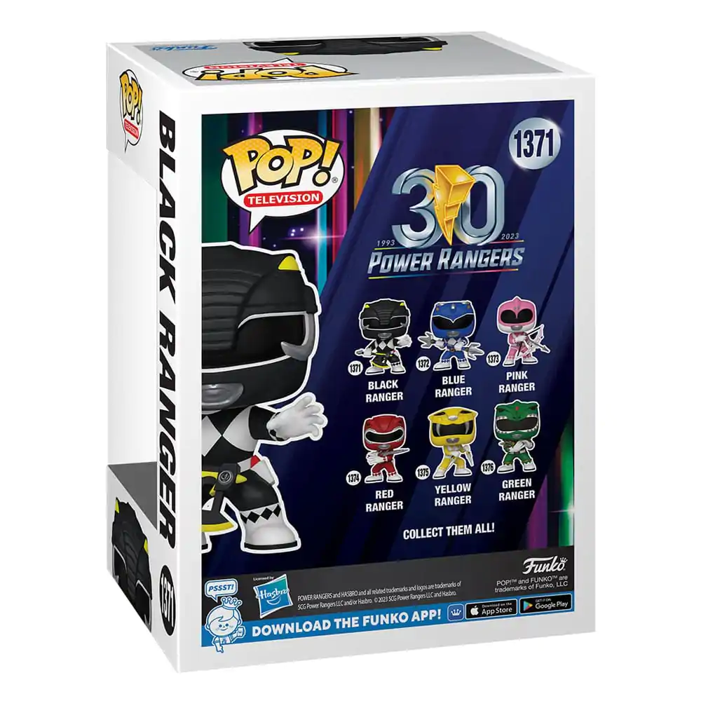 Power Rangers 30th Funko POP! TV Vinyl figura Black Ranger 9 cm termékfotó