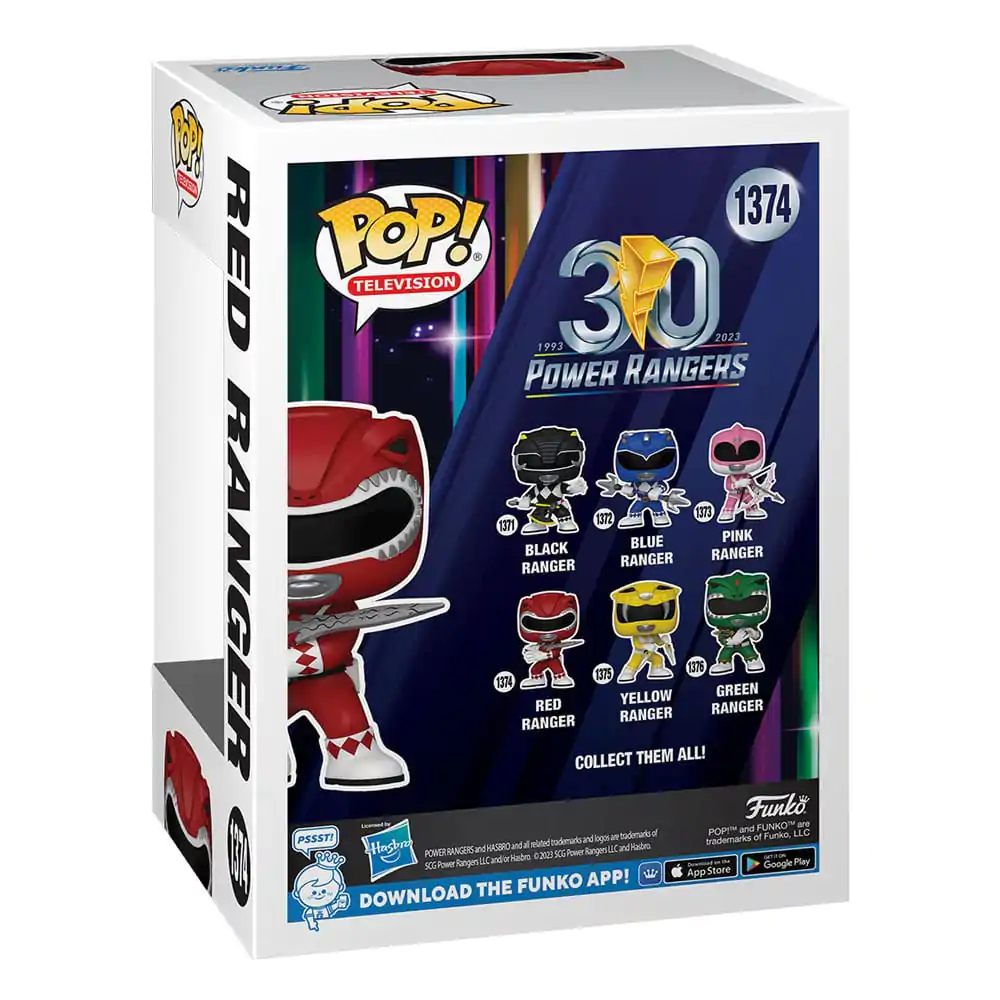 Power Rangers 30th Funko POP! TV Vinyl figura Red Ranger 9 cm termékfotó