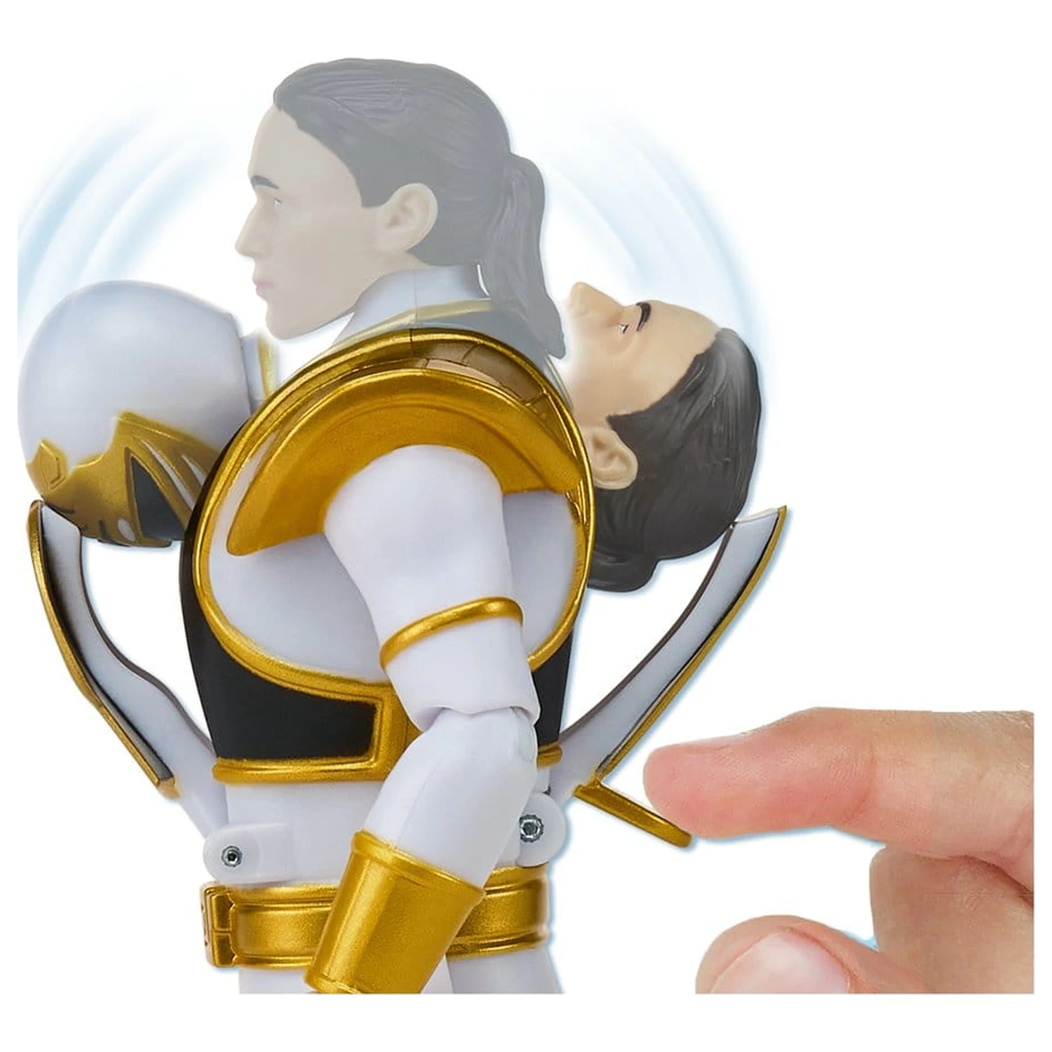 Power Rangers Auto-Morphin akciófigura White Ranger 15 cm termékfotó