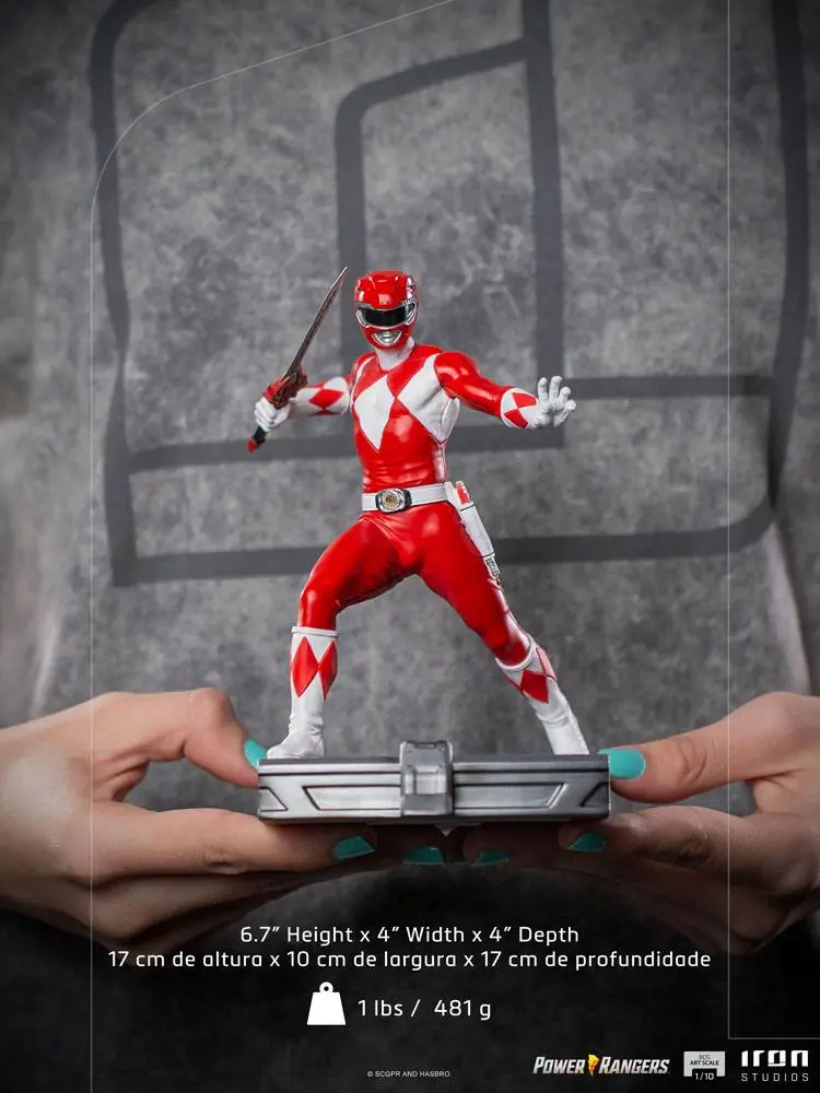 Power Rangers BDS Art Scale 1/10 Red Ranger szobor figura 17 cm termékfotó