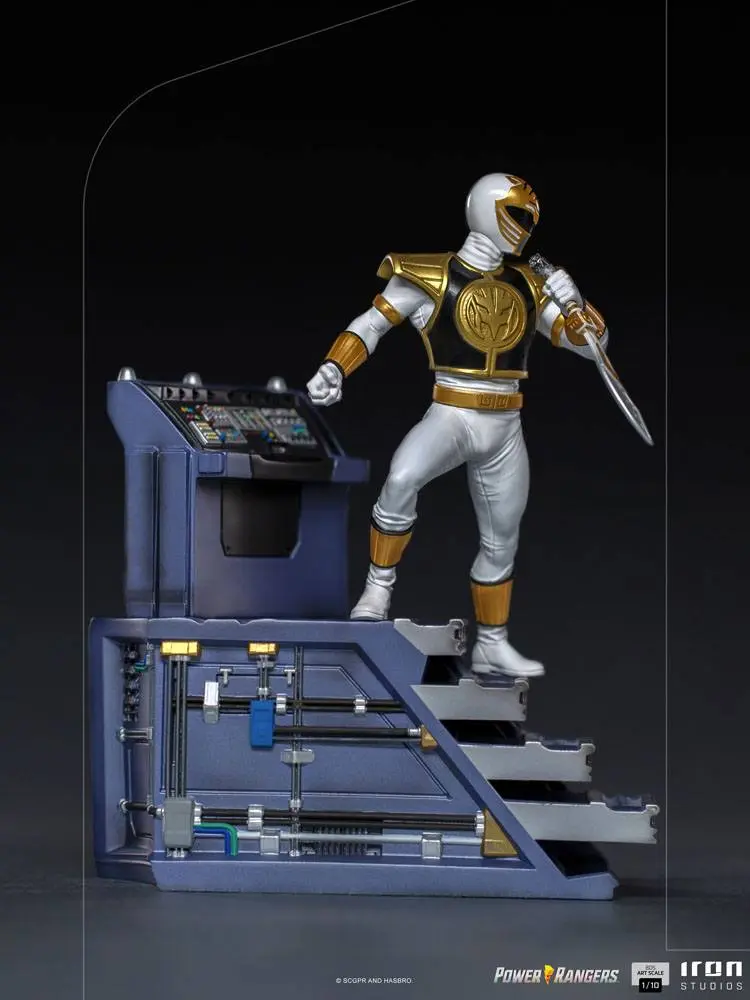 Power Rangers BDS Art Scale 1/10 White Ranger szobor figura 22 cm termékfotó