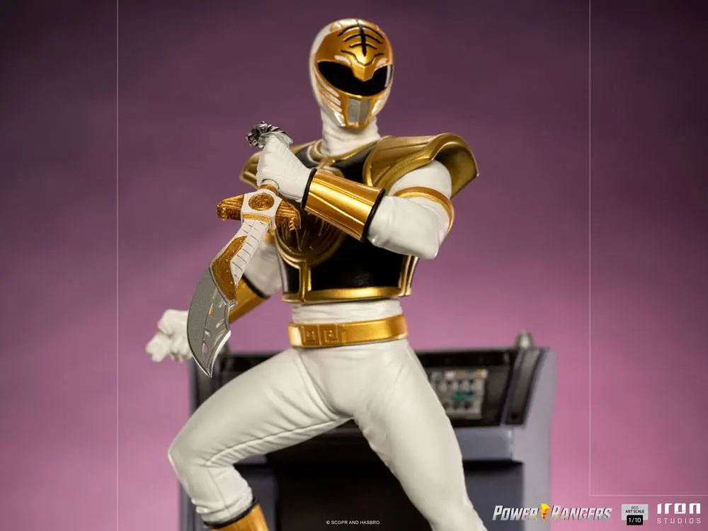 Power Rangers BDS Art Scale 1/10 White Ranger szobor figura 22 cm termékfotó